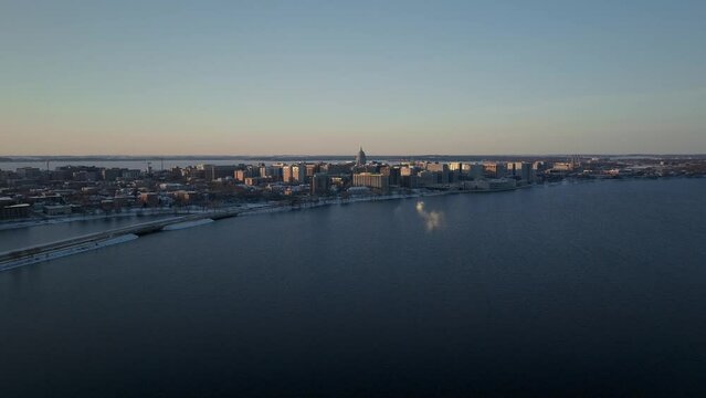 isthmus skyline dusk