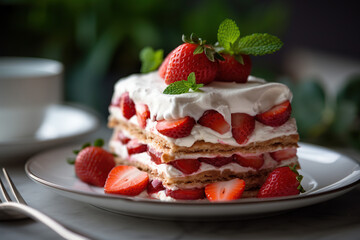 No-Bake Strawberry Icebox Cake: A Fresh and Impressive Delight