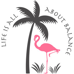 Flamingo mit transparentem Hintergrund 