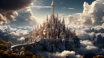 Fairy Tale Castle in the Clouds