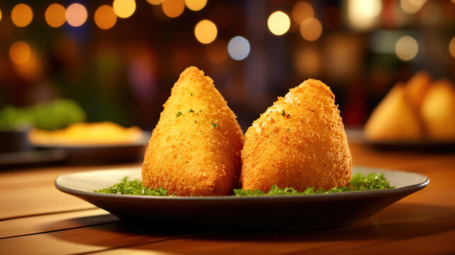 The crispy and savory coxinha, a popular Brazilian snack shaped like a drumstick