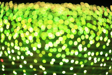 City lights abstract circular bokeh. Abstract bokeh cityscape night light background. Urban city night light bokeh , defocused background. Colorful light Abstract bokeh background. Christmas light.