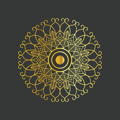 Vector wallpaper with luxury mandala theme