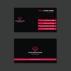 Business card template design and modern creative and clean business card template