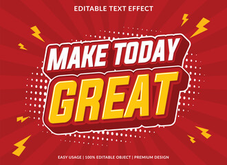 text effect template design with 3d style use for business brand and logo