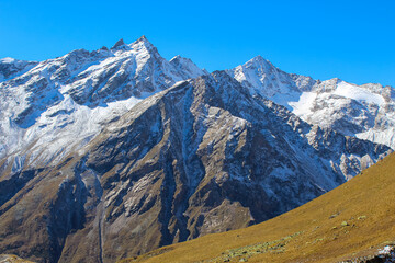 Mountains in Mount Elbrus region, the highest mountain peak in Russia and Europe