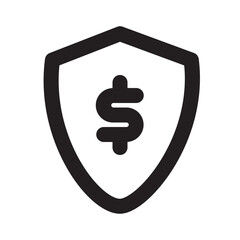 Black Financial Icon/Line Style Icon/Bold Stroke