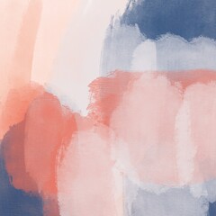 Orange Blue Abstract Painting Background