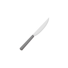 Kitchen knife isolated on white illustration