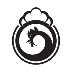 Rooster logo template icon design