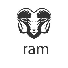 Ram Mascot Logo Illustration