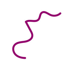 Red Pink Orange Squiggles Lines Vectors 