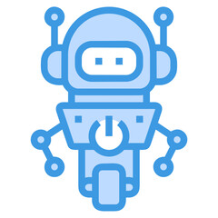 artificial intelligence technology icon symbol vector image. Illustration of artificial intelligence futuristic information human learning software design image