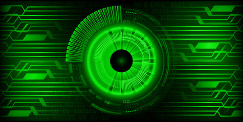 eye cyber circuit future technology concept background