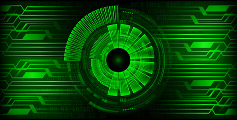 eye cyber circuit future technology concept background