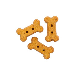 Three Dog treats on a transparent background 