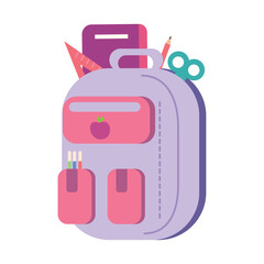 back to school bag cartoon