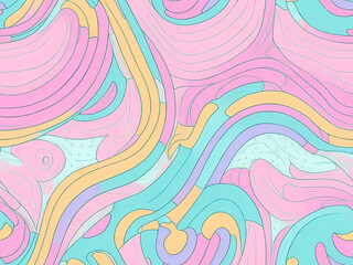 seamless pattern with waves