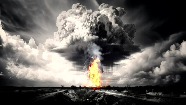 fire and smoke by boom atom
