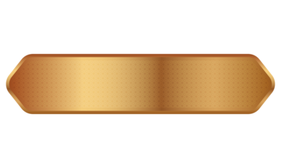 Luxury golden set arabic islamic banner title frame text box in transparent background