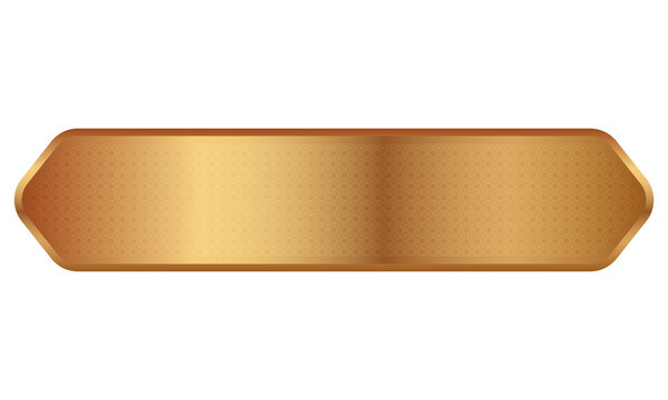 Luxury golden set arabic islamic banner title frame text box in transparent background
