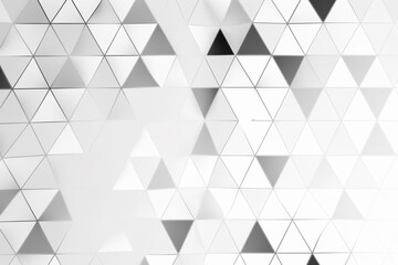 White background with a geometric pattern of triangles, wallpaper, Generative AI