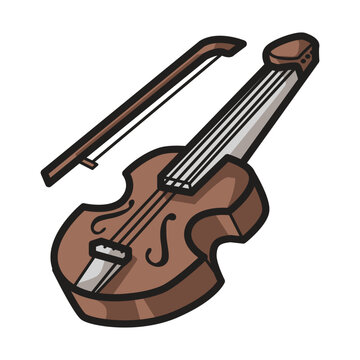 Classic Violin Music Instrument Clipart