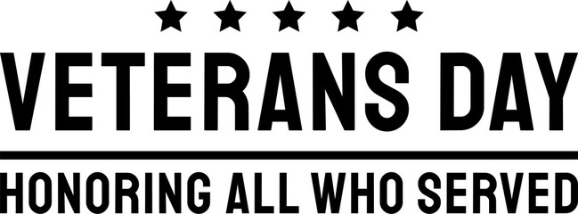 The Veterans Day for holiday concept