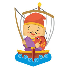 七福神　イラスト