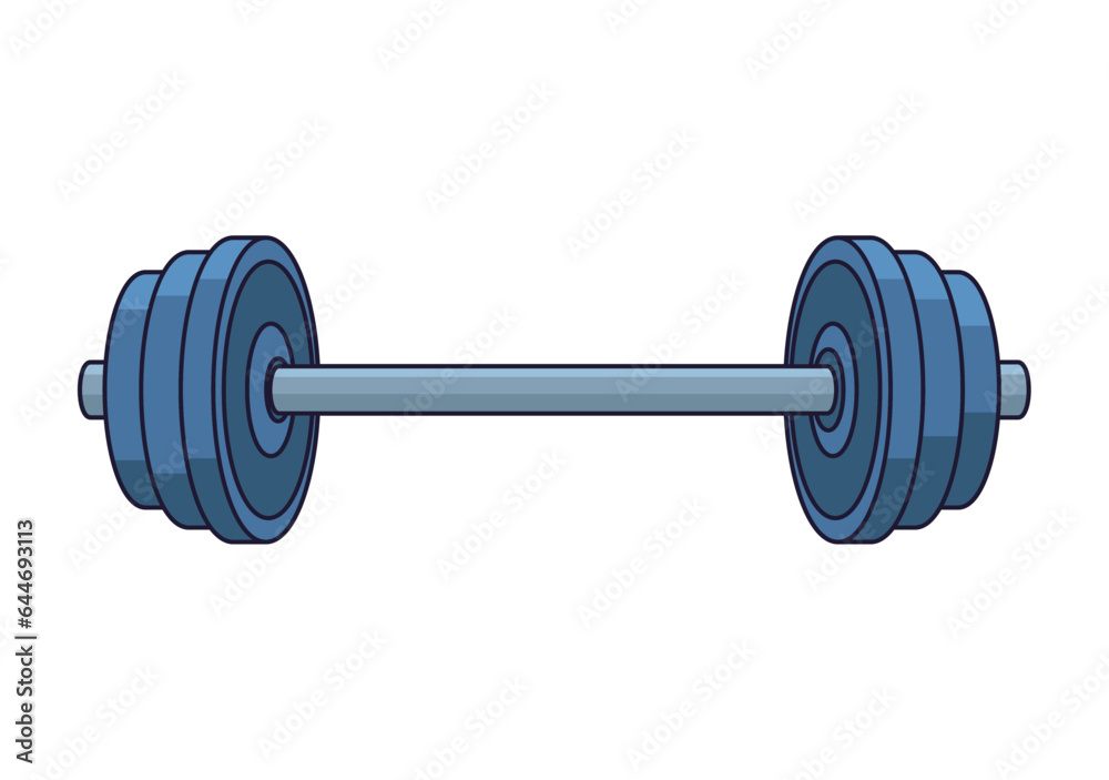 Poster gym dumbbell sport icon