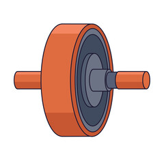 gym abs wheel sport icon