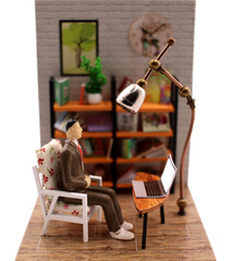 Remote work or work from home concept.