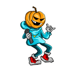 halloween pumpkin character