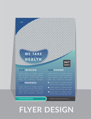 Medical flyer template design