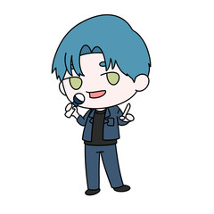 Portrait Kpop Idolillustration.