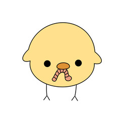 Hatching chick illustration