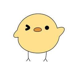 Hatching chick illustration