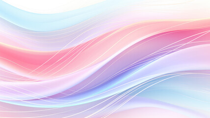 Delicate Pastel Lines on White Background