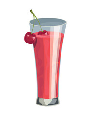 fruit drink cherry icon