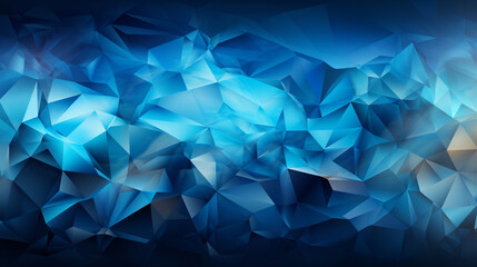 Obraz premium Background blue polygon