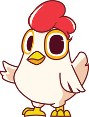 Chicken mascot chicken character vector of chicken character
