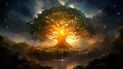 The Tree of Life has deep spiritual and magical significance. The beginning of everything in this world. Generative AI