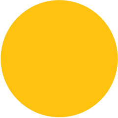 Digital png illustration of yellow circle with copy space on transparent background