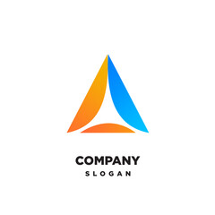 TRIANGLE ICON LOGO VECTOR TEMPLATE