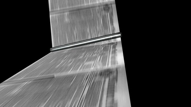 Newspaper being printed offset printing press