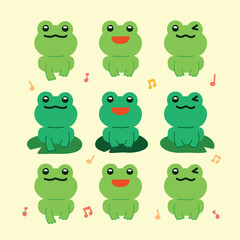 Obraz premium 개구리 일러스트