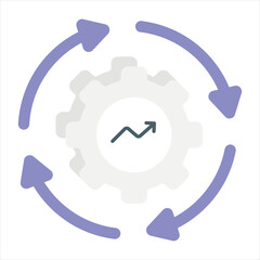 manager  flat icon design style