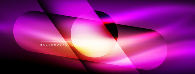 Neon light glowing line vectors: vibrant colors, sleek lines. Captivating design style inspired by neon signs. Electric energy for websites, ads, and more