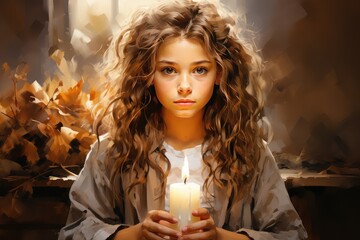 portrait of a woman in a restaurant