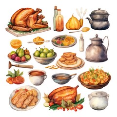 collection of food